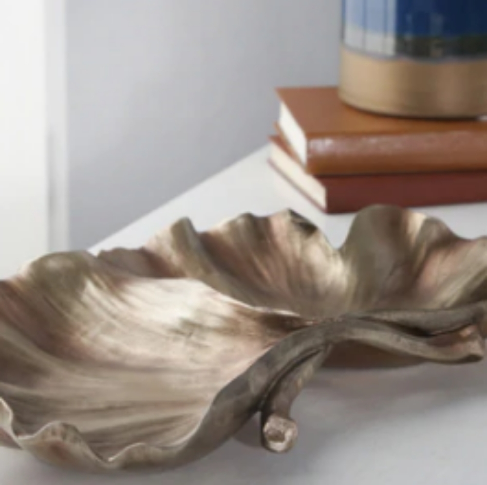 Gold leaf plate